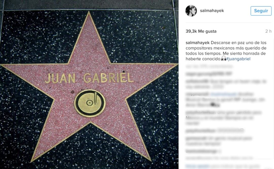 Dijo sentirse honrada de haberlo conocido FOTO: INSTAGRAM