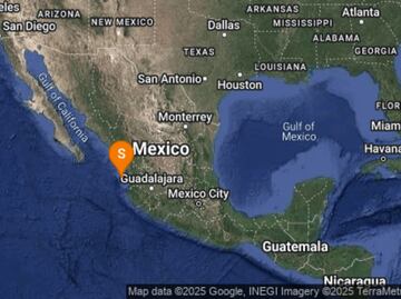 Se registra sismo de magnitud 4.2 al suroeste de Tuxpan, Nayarit