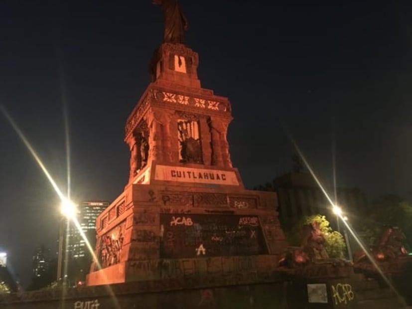 Daños a patrimonio cultural durante marcha feminista