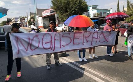 Manifestantes bloquean avenida Insurgentes en Ecatepec por la construcción de estación de gas