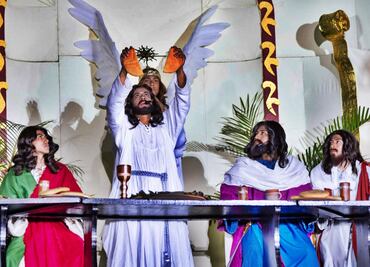 FOTOS: Así fue la Última Cena durante la representación de la Semana Santa en Iztapalapa