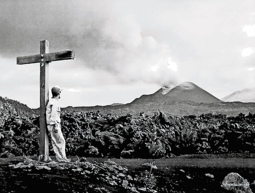 Vista del volcán Paricutín, en Michoacán, que hizo erupción de 1943 a 1952 (ESPECIAL)