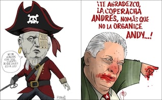 5 cartones que retratan el pase de charola de AMLO para Cuba; de Kemchs a Chavo del Toro