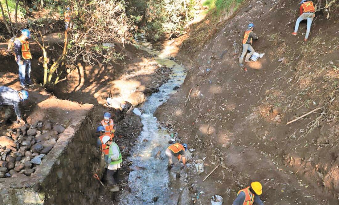 La rehabilitación del Río Magdalena que realiza el Gobierno de la Ciudad de México va a concluir el 29 de diciembre. Foto: ESPECIAL