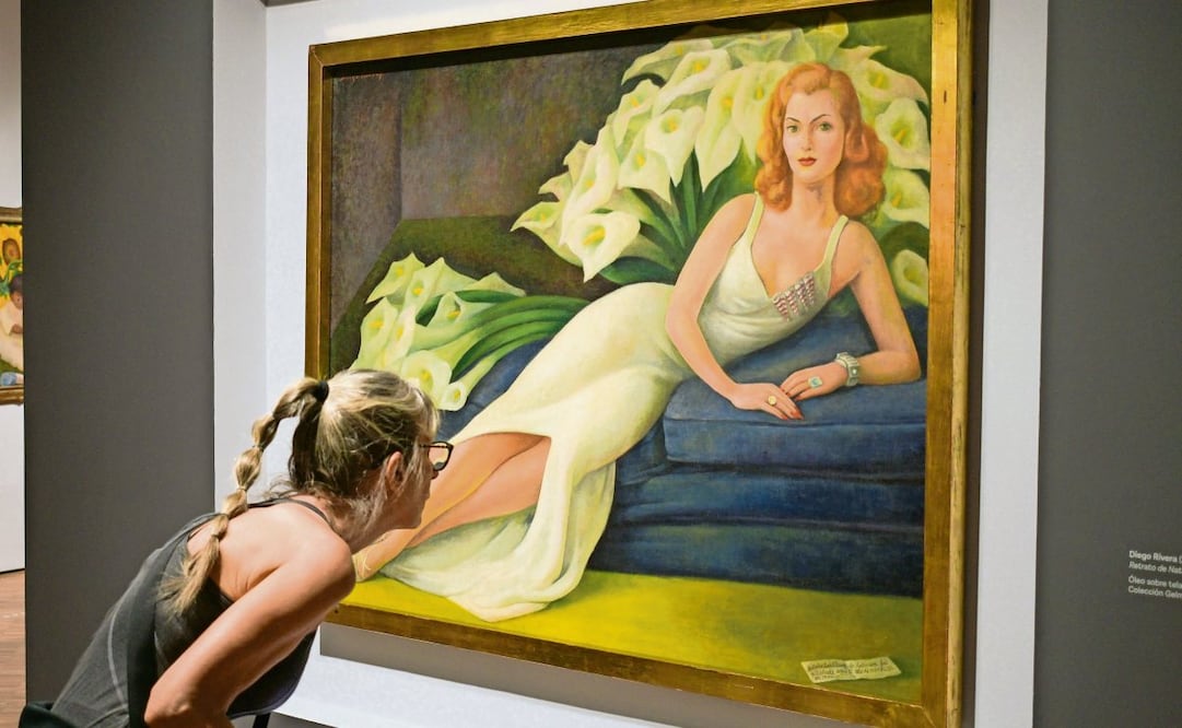 Retrato de Natasha Gelman
realizado por Diego Rivera. Foto: SANTIAGO CADENA/EL UNIVERSAL