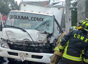 Granizada provoca tres accidentes en la México-Toluca