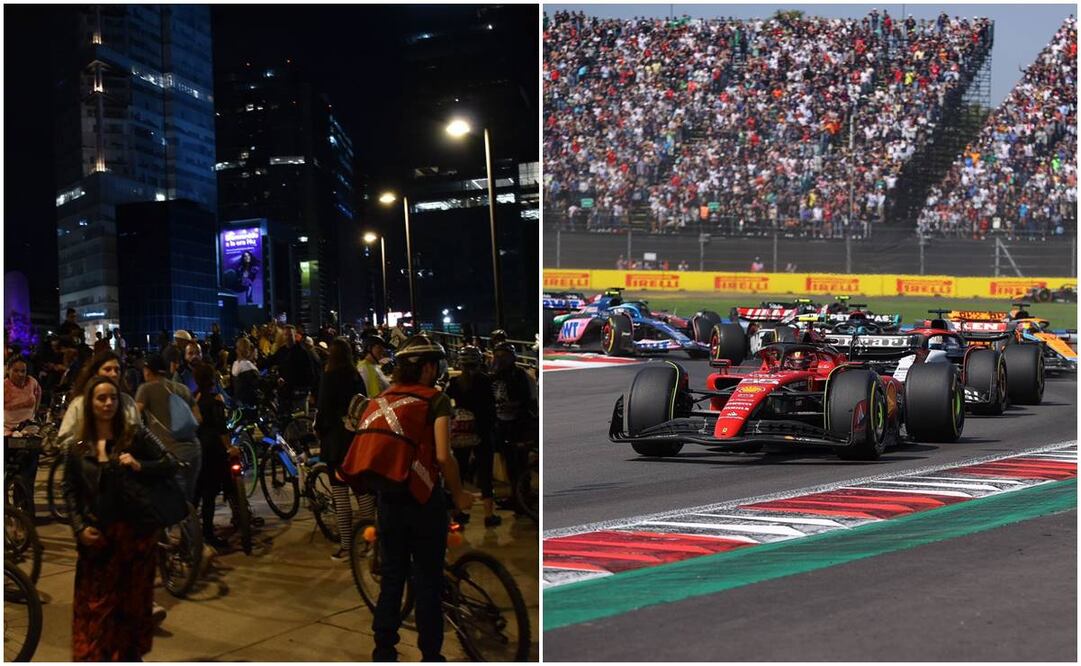 Rodada ciclista y GP de México atraen turistas a la CDMX / Fotos: Abril Ángulo y Diego Simón