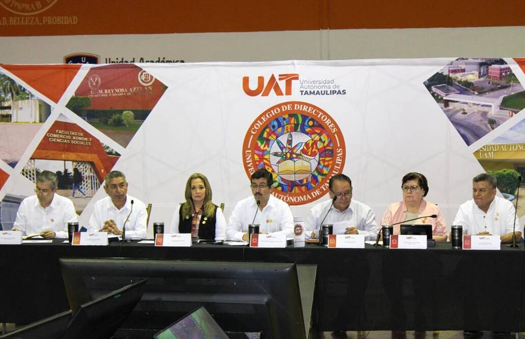 Quinta Reunión Ordinaria del Colegio de Directores de la Universidad Autónoma de Tamaulipas (UAT). Foto: Especial