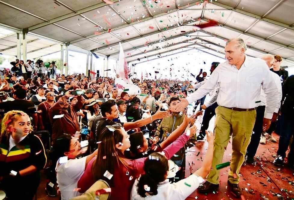 Encabezó una asamblea en Chicoloapan, Estado de México. Foto: Especial