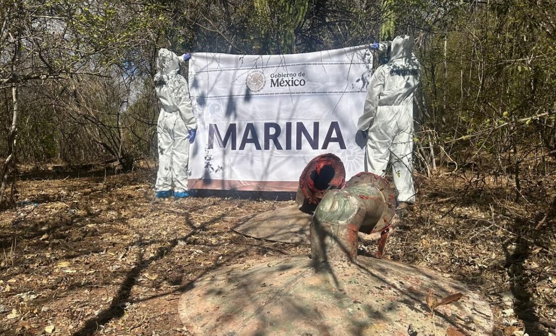 Personal naval ha asegurado más de 30 toneladas de metanfetamina y aproximadamente 133 toneladas de sustancias químicas en diferentes acciones operativas en estos casi dos meses de 2025. Foto: Especial