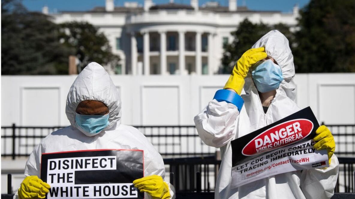La Casa Blanca se volvió un foco de coronavirus. Foto: Getty Images