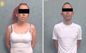 Capturan en Iztapalapa a pareja ligada al robo de motocicleta; les encuentran droga y réplica de un arma de fuego