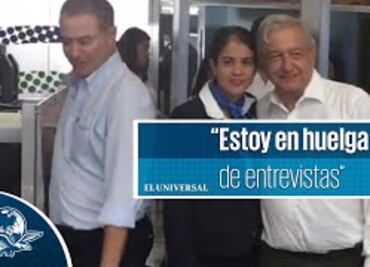 “Estoy en huelga de entrevistas”, dice AMLO sobre caso Bonilla