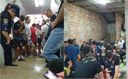 VIDEO: Partido en Ucrania es detenido por posible bombardeo