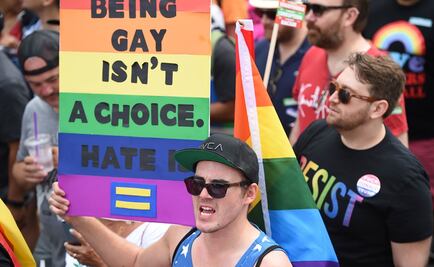 Marchan en EU por los derechos de los homosexuales y contra Trump