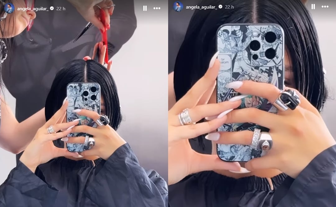 Ángela Aguilar publicó ayer un video donde estaba cortándose el cabello y, más tarde, durante su concierto presumió su nuevo corte.
Fotos: Instagram