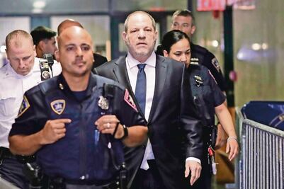 Harvey Weinstein vive “la peor pesadilla” de su vida
