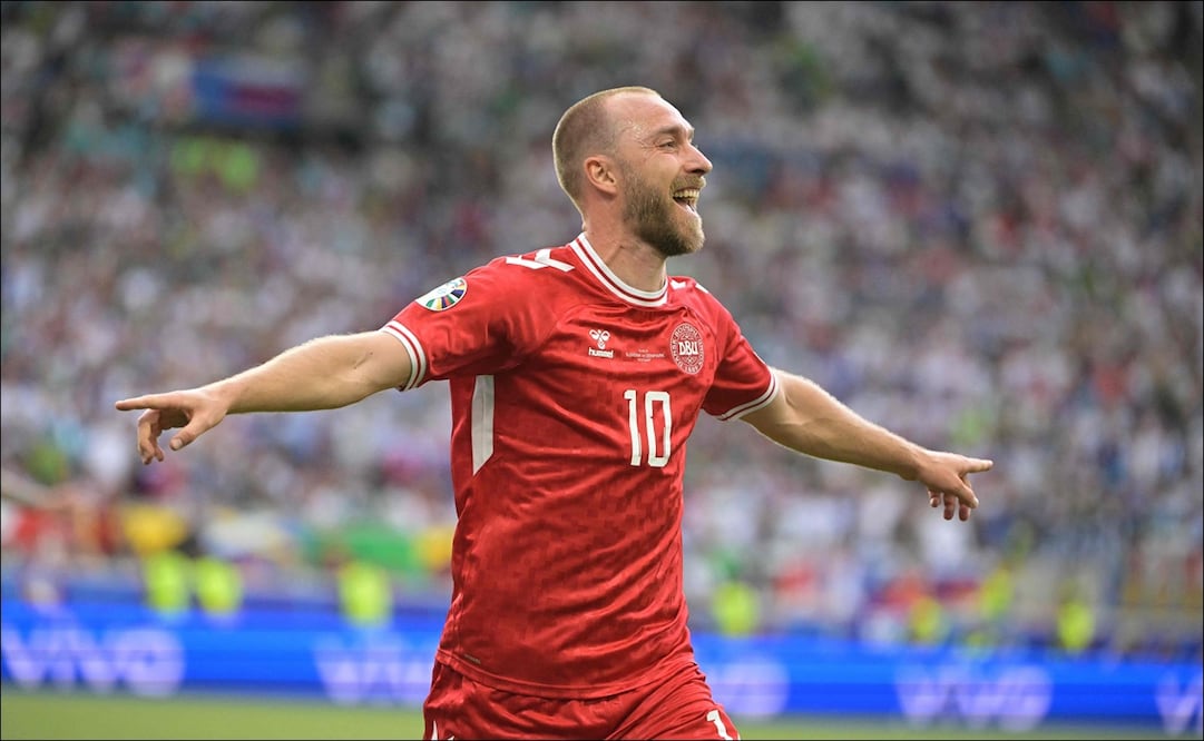 Christian Eriksen marcó gol en el debut de Dinamarca en la Euro 2024 - Foto: AFP