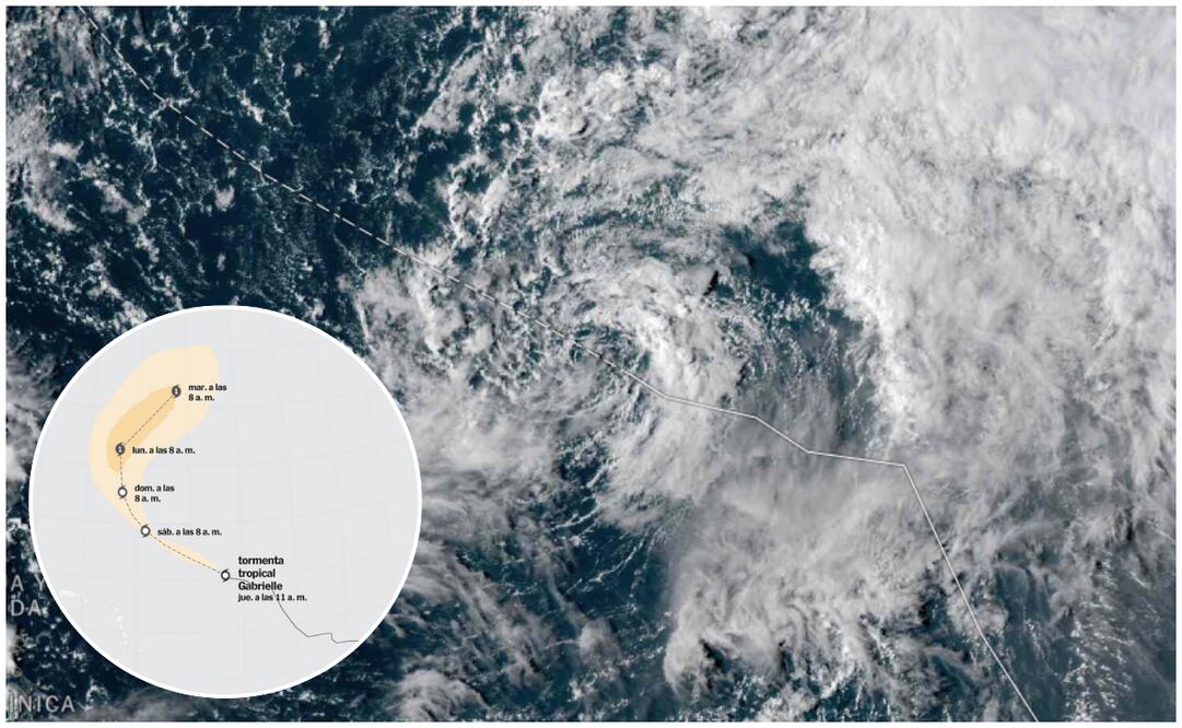 La tormenta tropical "Gabrielle" se desarrolla en el centro del Océano Atlántico, conoce el pronóstico de su trayectoria. Foto: The New York Times