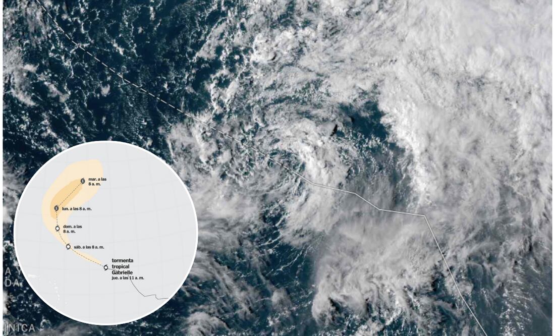 La tormenta tropical "Gabrielle" se desarrolla en el centro del Océano Atlántico, conoce el pronóstico de su trayectoria. Foto: The New York Times