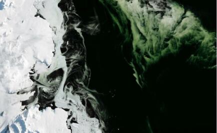 El extraño fenómeno que produce hielo verde en la Antártida