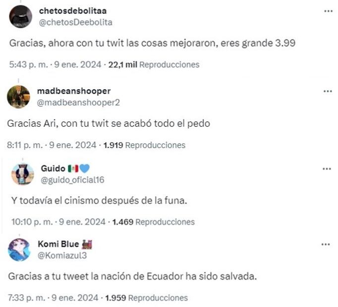 Ari Gameplays en X. Foto: X