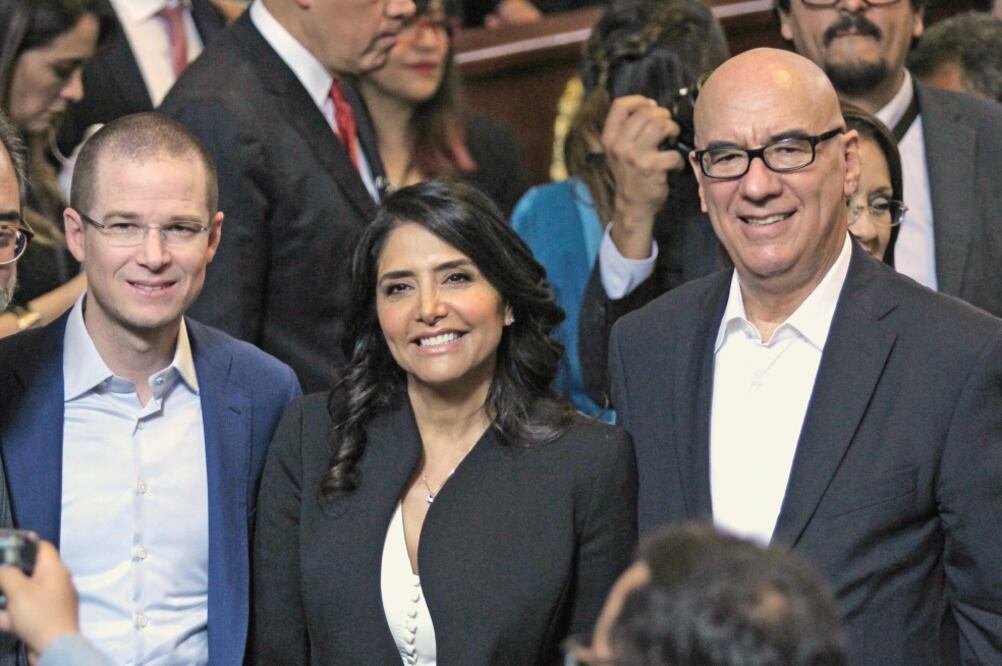 Ricardo Anaya, Alejandra Barrales y Dante Delgado pidieron eliminar e impulsar “de inmediato” la iniciativa de cero dinero a partidos, congelada desde 2016. (ARCHIVO EL UNIVERSAL)