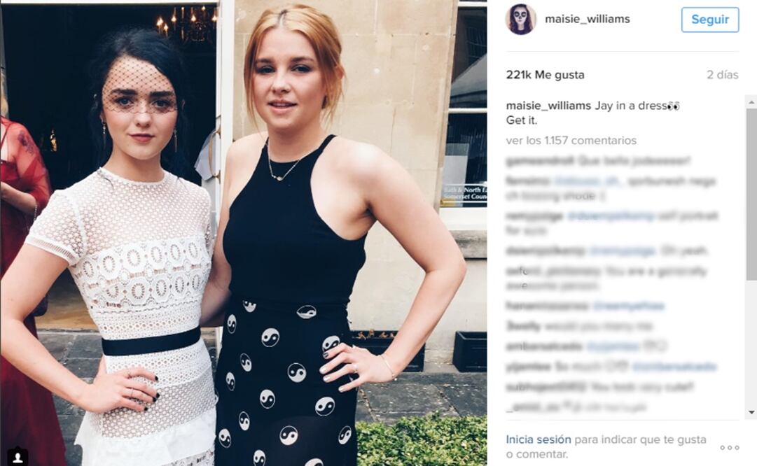 Actriz de "Game of Thrones" responde a publicación sexista 