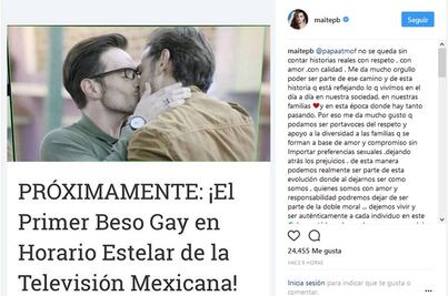 Maite Perroni revela primer beso gay en televisión mexicana