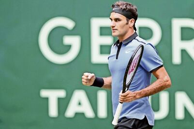 Federer, en pos de otra final en Halle