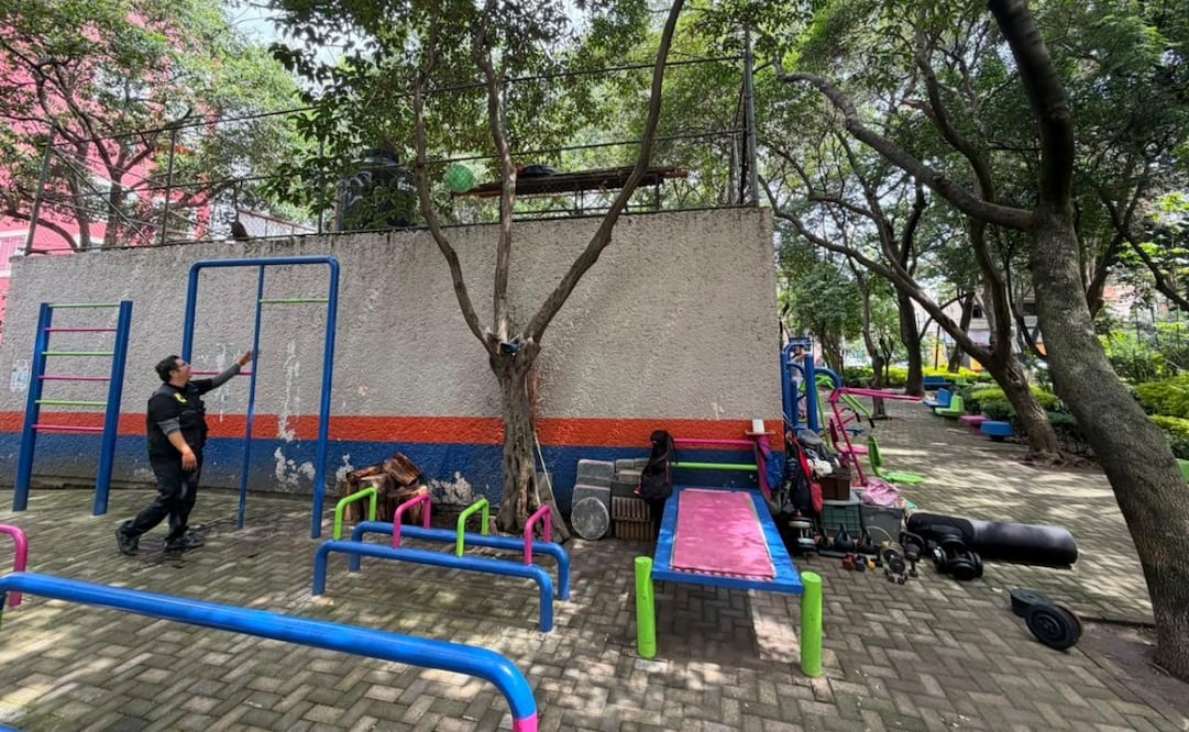 Benito Juárez retira gimnasios al aire libre. Foto: especial