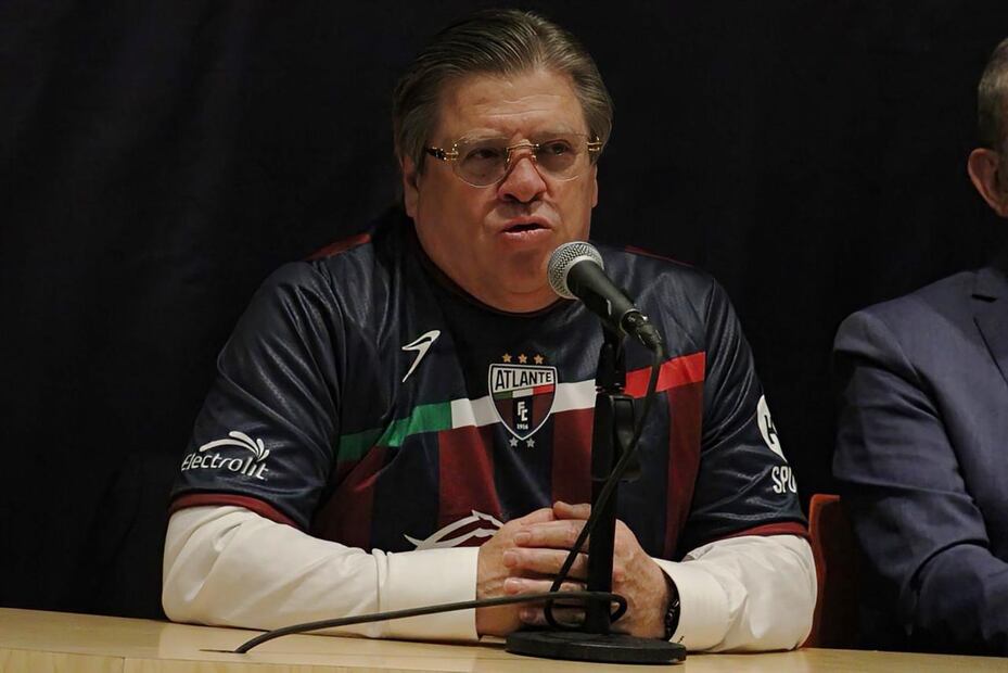 Miguel Herrera en su presentación como director técnico de Atlante - Foto: Maritza Villagómez/EL GRÁFICO