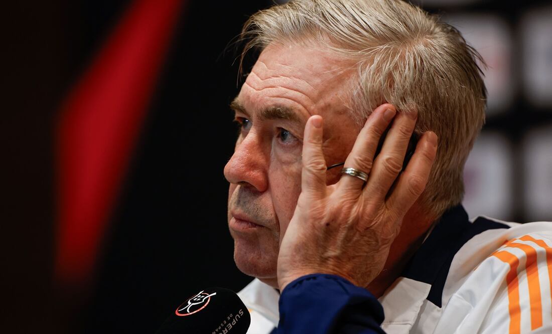 Carlo Ancelotti en conferencia de prensa con el Real Madrid - Foto: EFE