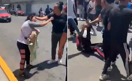 VIDEO: Golpean a alumna y a su madre con bebé en brazos afuera de secundaria en Valle de Chalco