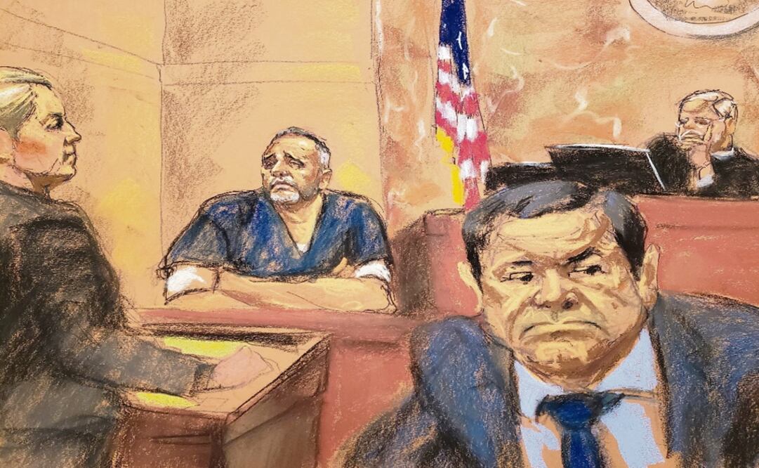 Joaquín “El Chapo Guzmán” at trial – Photo: Jane Rosenberg/EL GRÁFICO REDISEÑO