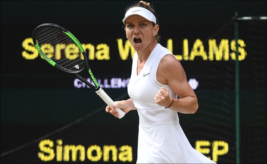 Simona Halep, tenista rumana. Foto: AFP
