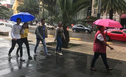 Se registra lluvia ligera en 5 delegaciones de CDMX