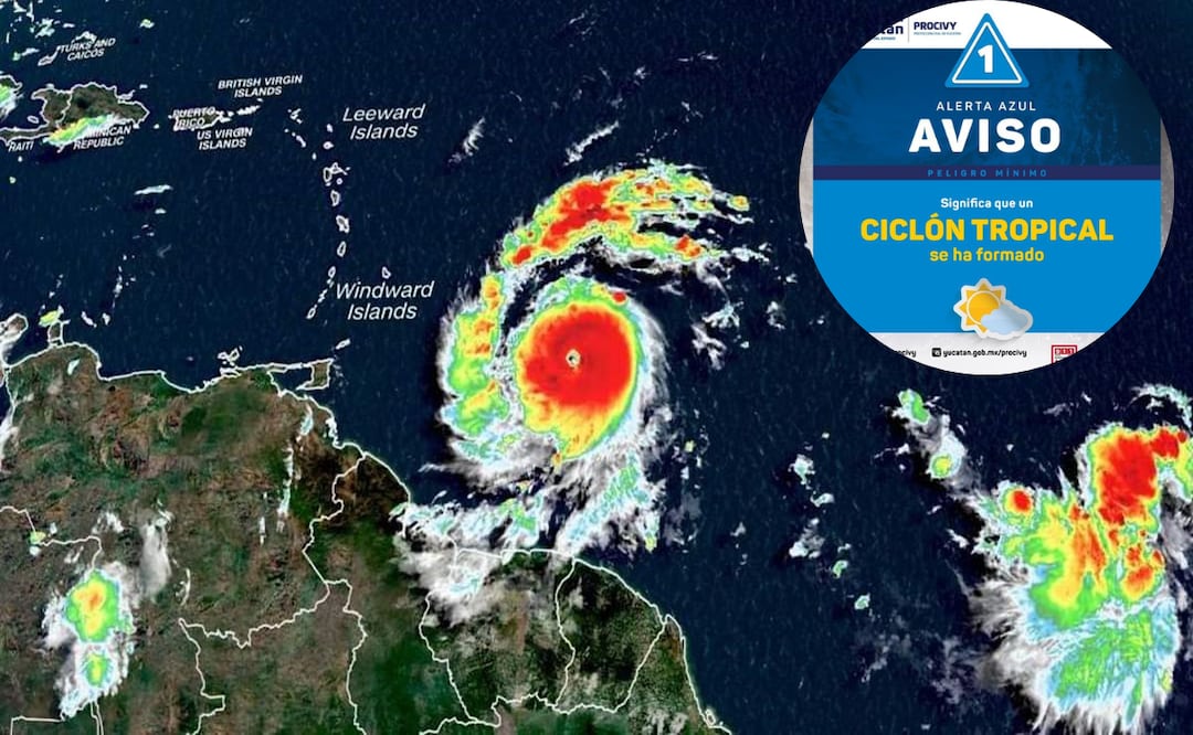 Ante la presencia del huracán ‘Beryl’, categoría 4 en el Mar Caribe, el Sistema de Alerta Temprana para Ciclones Tropicales activó la alerta azul para el estado de Yucatán.
Foto: Captura de pantalla y X
