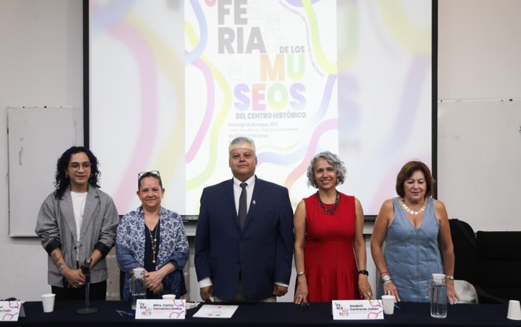 Conferencia de prensa de la Feria de los Museos del Centro Histórico. Foto: Carlos Mejía/ EL UNIVERSAL.