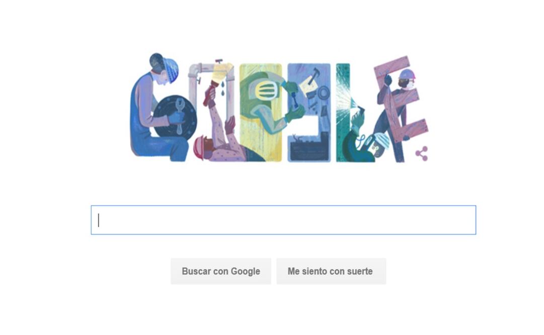 Google celebra con doodle el Día del Trabajo