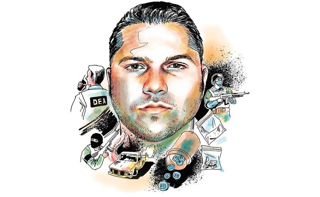 Chapo Isidro, el capo que creció bajo la mirada del Ejército. Ilustración: de Ani Cortés