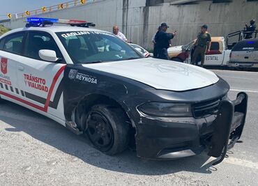 ¡De película!: sujeto roba patrulla y protagoniza persecución en carretera de Reynosa, Tamaulipas