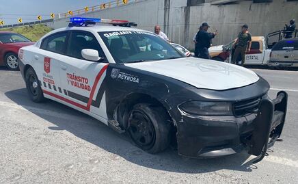 ¡De película!: sujeto roba patrulla y protagoniza persecución en carretera de Reynosa, Tamaulipas