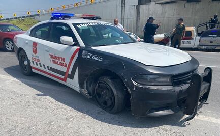 ¡De película!: sujeto roba patrulla y protagoniza persecución en carretera de Reynosa, Tamaulipas