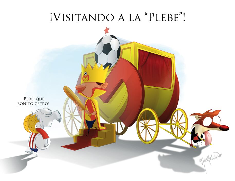 ¡Visitando a la "plebe"!