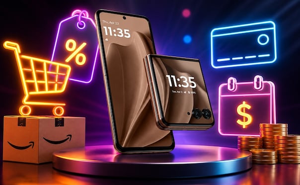 El Motorola RAZR+ destaca por su diseño tipo concha y una de las pantallas externas más funcionales del mercado. Foto: IA