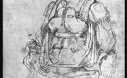 Miguel Ángel hizo una caricatura de sí mismo en un dibujo