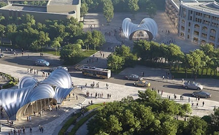 ¿Qué pasará con las estaciones de tren en Dnipro, Ucrania, que desarrolla el estudio de Zaha Hadid?