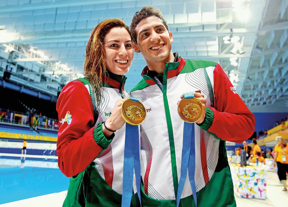 Los seleccionados nacionales Paola y Rommel comparten, además de su pasión por el deporte, un noviazgo. Foto: DANIEL CÁRDENAS. IMAGO7