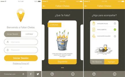 Faltan Chelas; una app para que no falten cervezas en la fiesta
